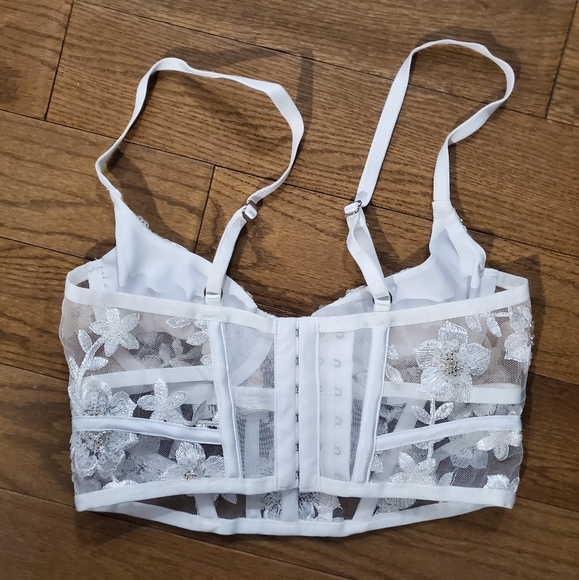 NWOT Amalie Embroidered Bustier, Small - Picture 3 of 8